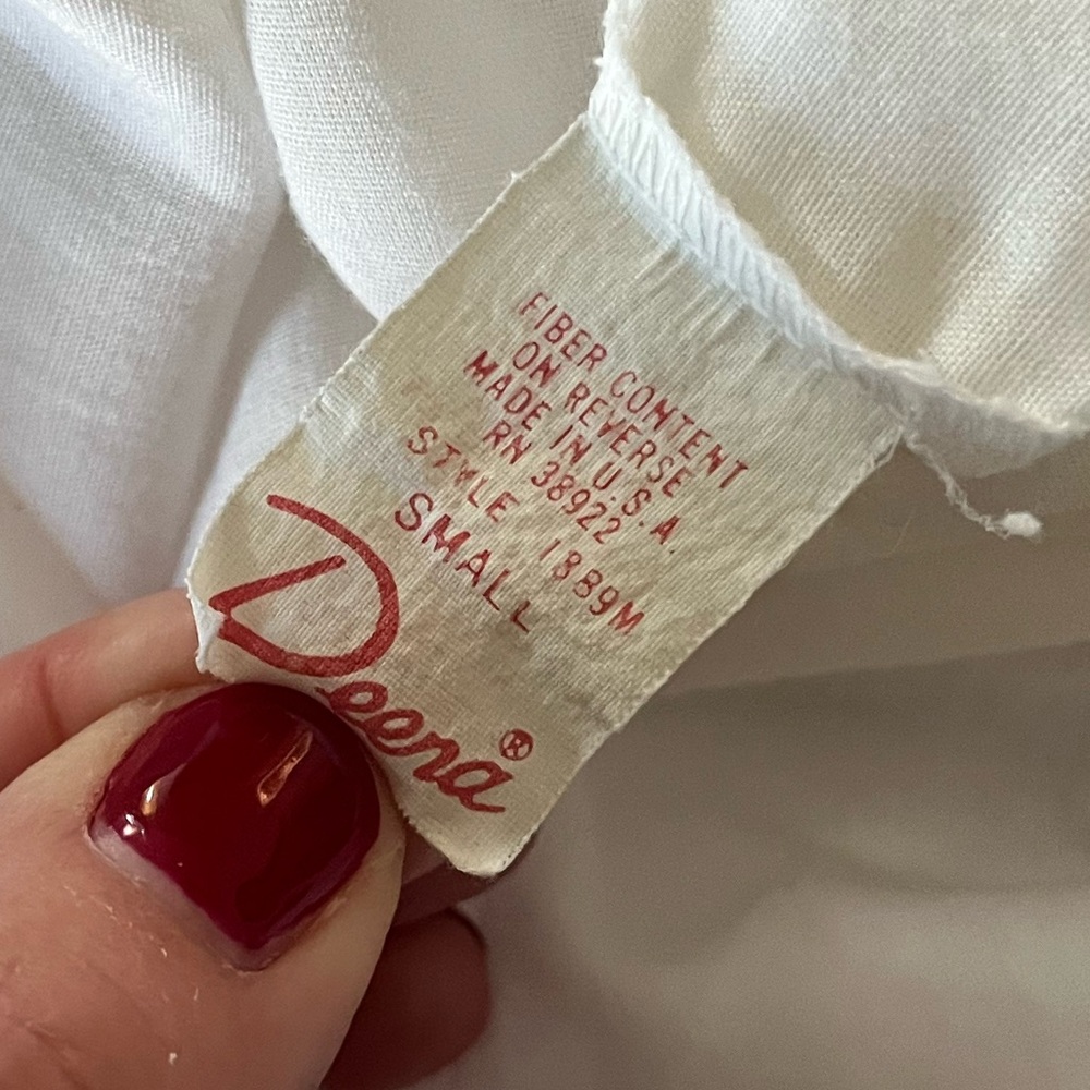 Vintage White Deanna Nightgown Women Size Sm Cotton Lingerie Cottagecore - Picture 5 of 6